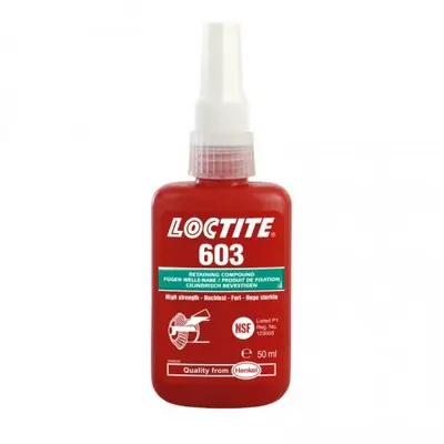 Sezónní Sleva LOCTITE 603/50ml Upevňování válcových dílů, vysoká pevnost, 0,10mm LOCTITE